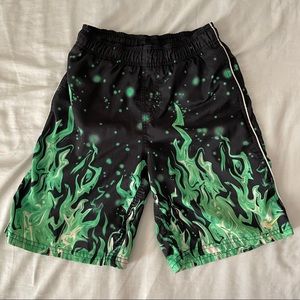 Nike Green Flame Swim Trunks/Shorts